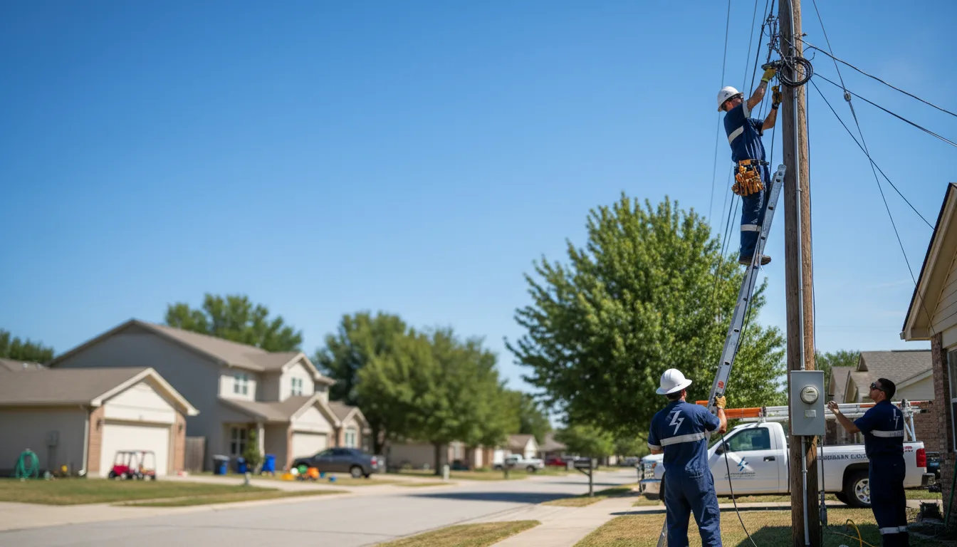 Residential electrician providing installation services in Midland, OH